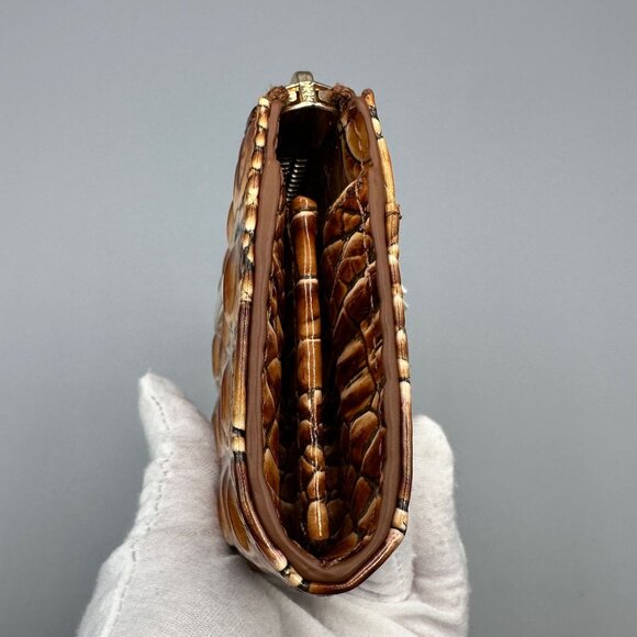 Brahmin Anita Luggage Brown Melbourne Leather Card Case Wallet V8615140000997 - Picture 7 of 15